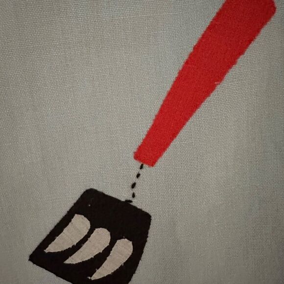 Sur La Table Embroidered Appliqué BBQ Time Tea Towel w 2 firecracker dish towels - Picture 7 of 16
